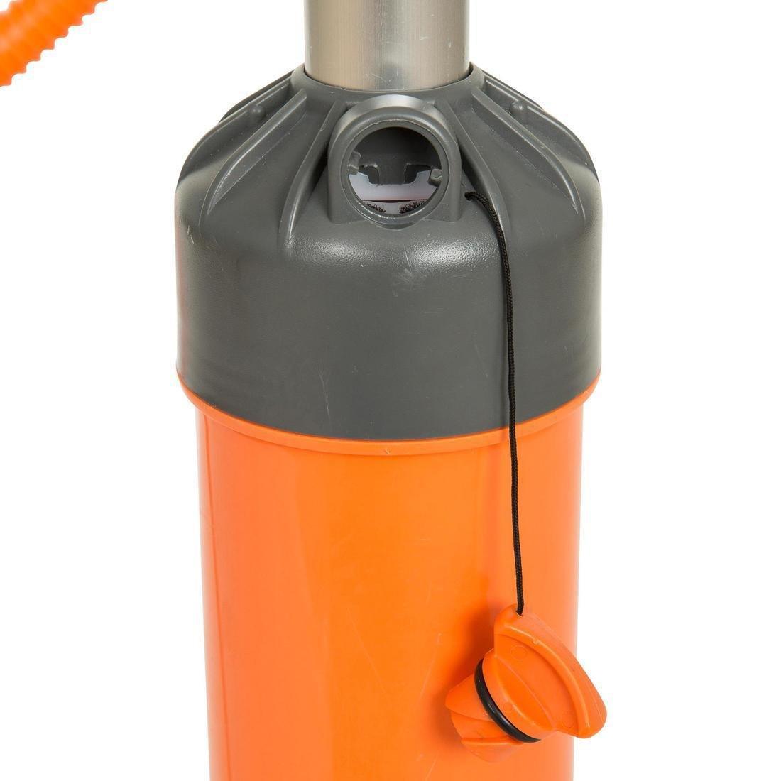 Stand-Up Paddle Double-Action High-Pressure Hand Pump, Orange, No Color, large image number 6