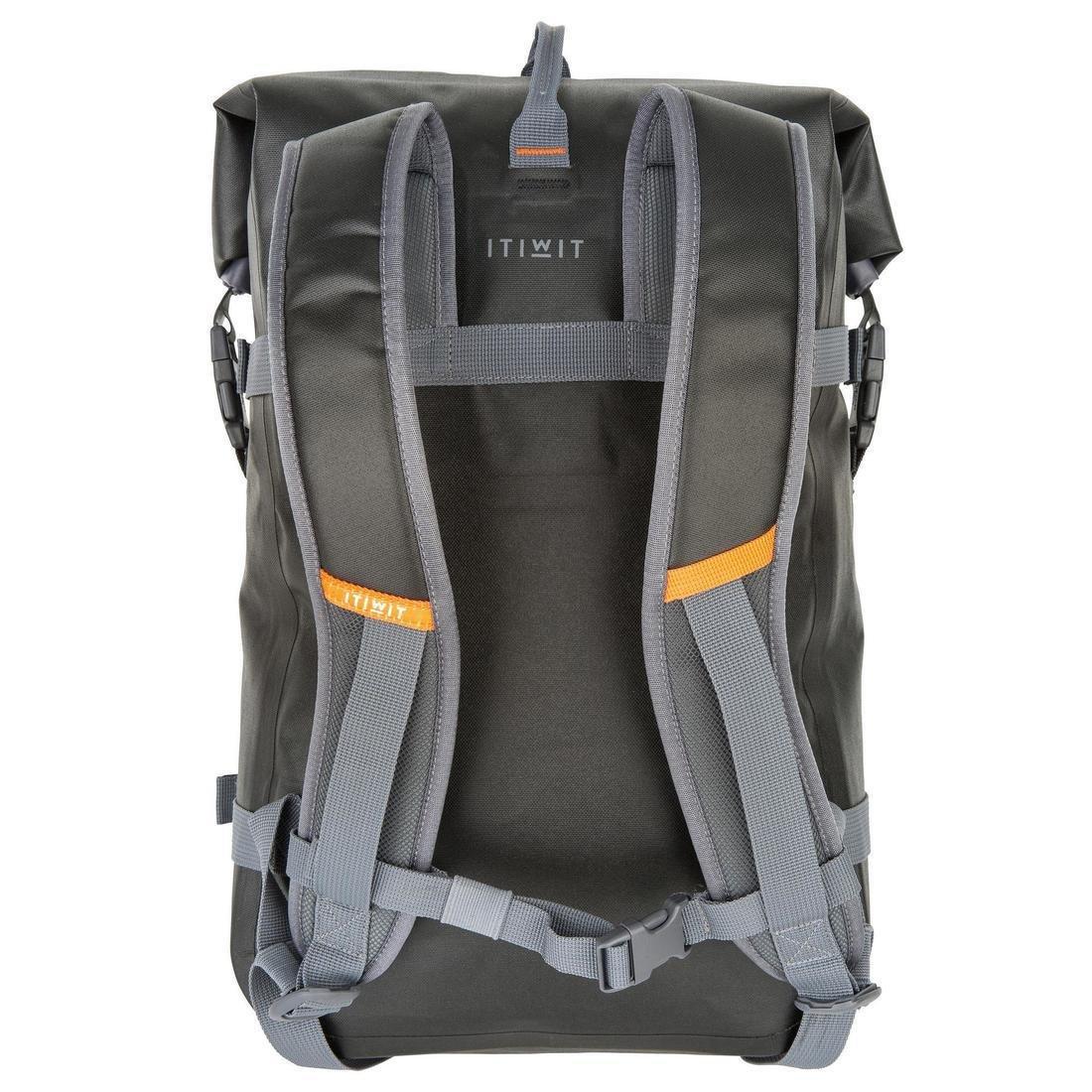 CARBON GREY WATERPROOF BACKPACK 20 L BLACK, No Color, large image number 2