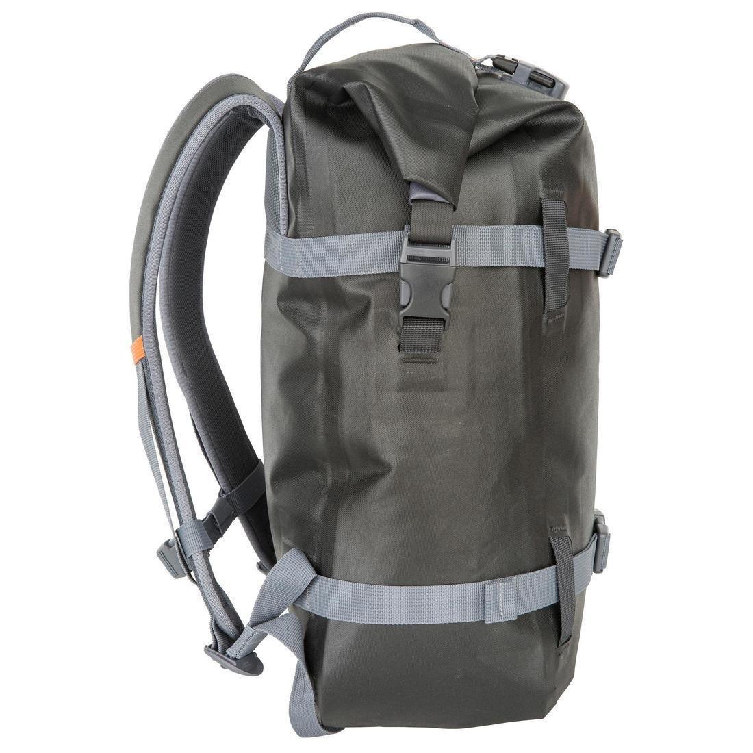 CARBON GREY WATERPROOF BACKPACK 20 L BLACK, No Color, large image number 5