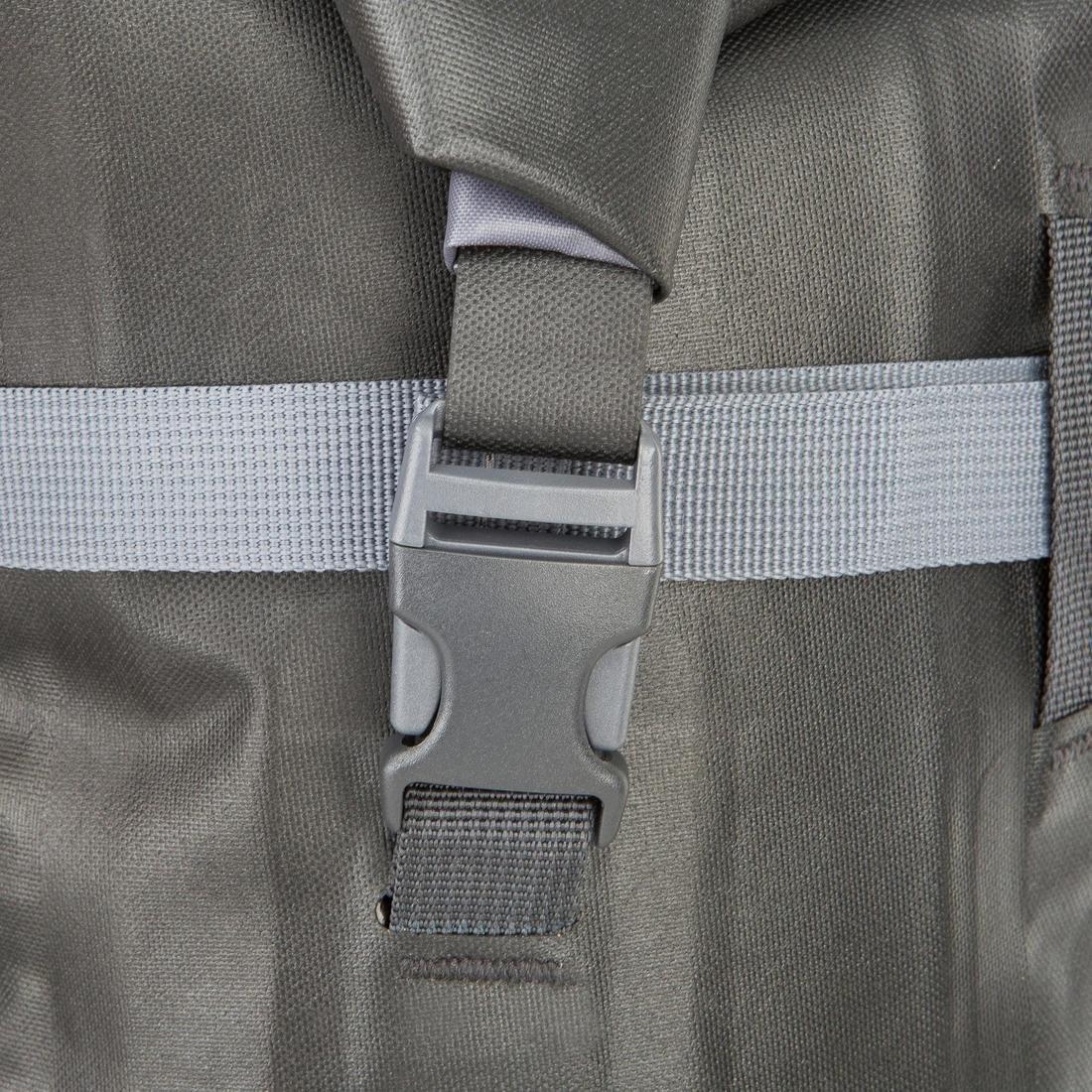 CARBON GREY WATERPROOF BACKPACK 20 L BLACK, No Color, large image number 7