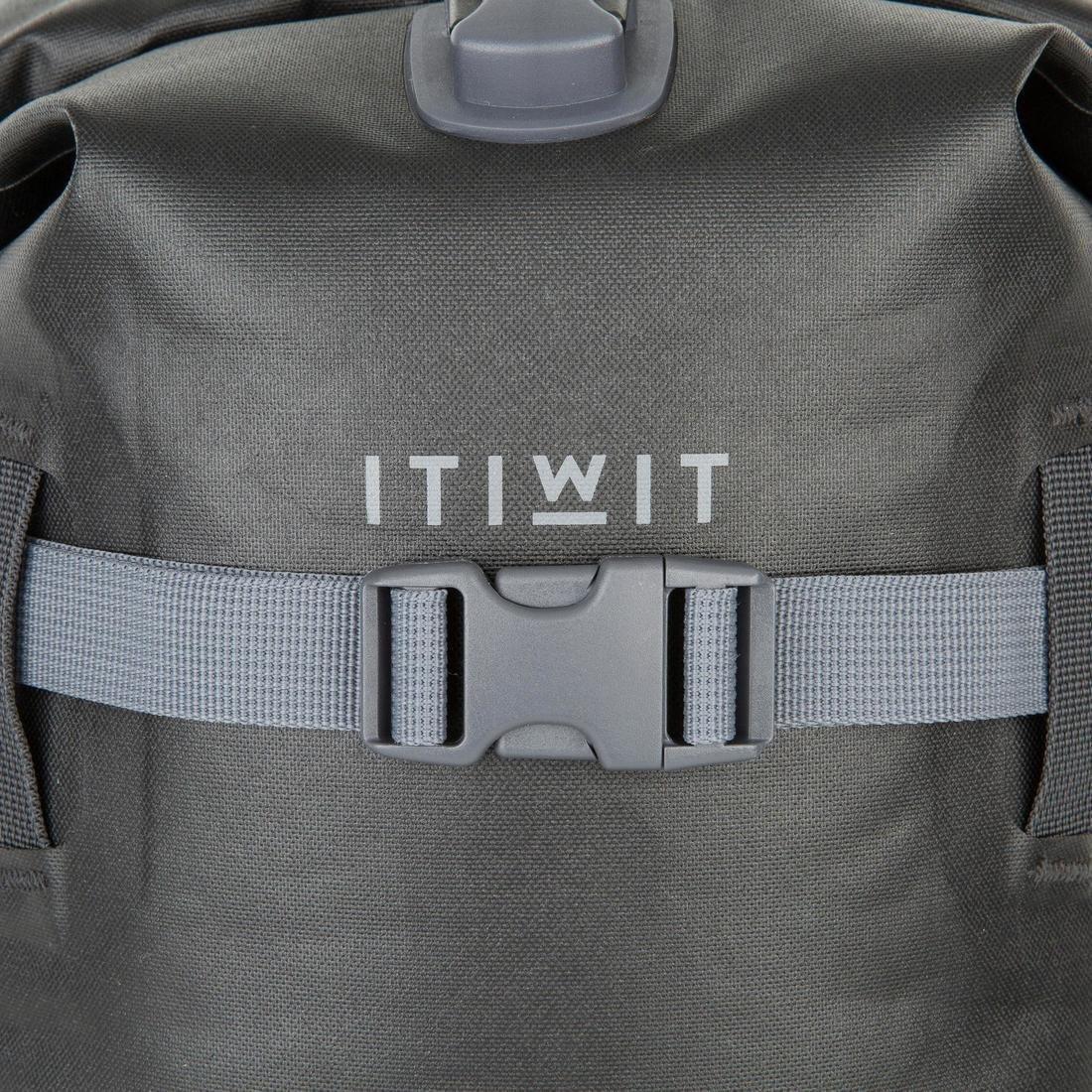 CARBON GREY WATERPROOF BACKPACK 20 L BLACK, No Color, large image number 9