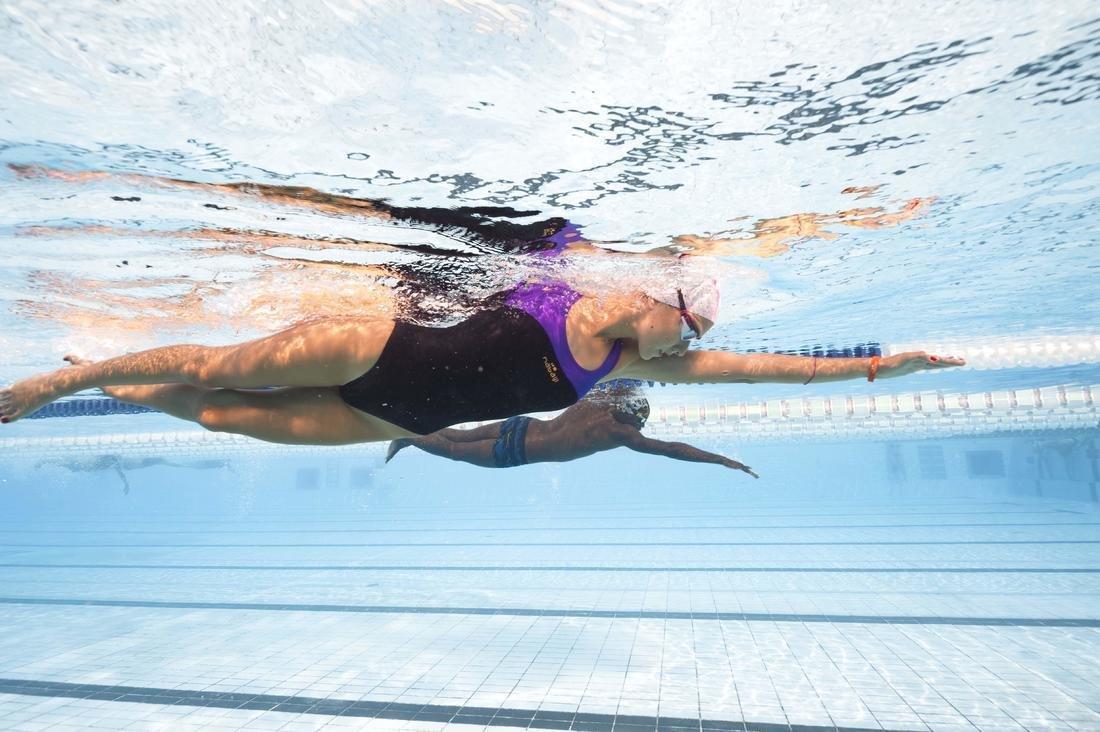 Kids Unisex Silicone Mesh Swim Cap - Wozboy, Blue, No Color, large image number 2