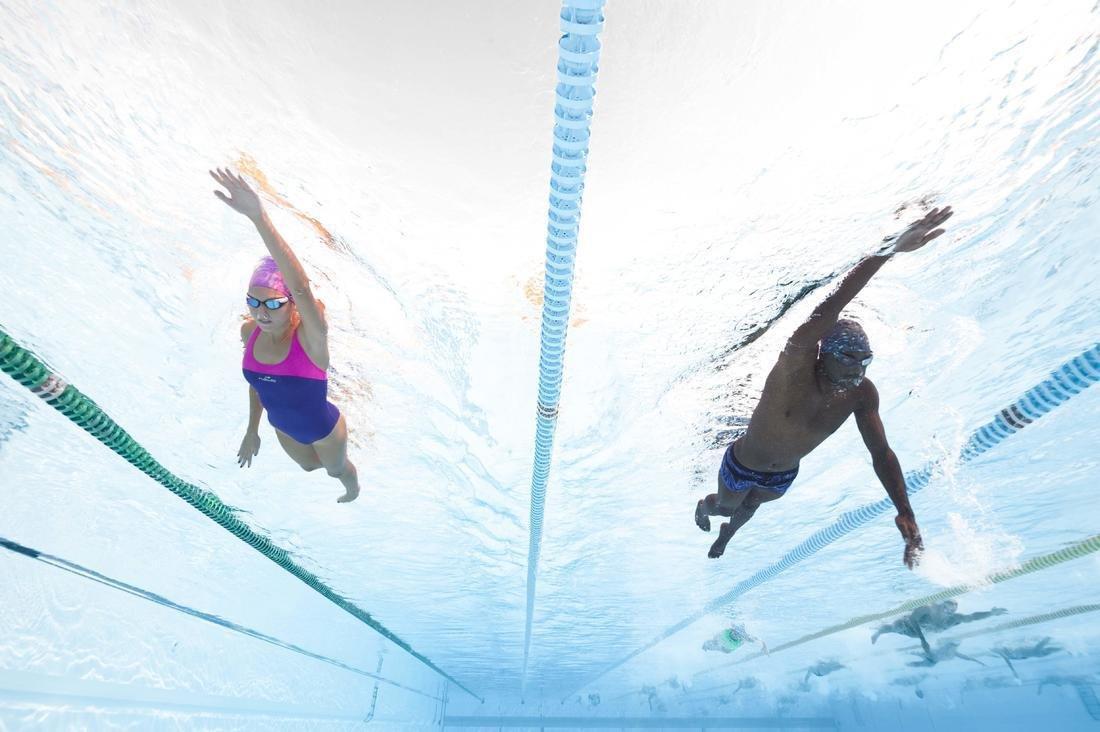 Kids Unisex Silicone Mesh Swim Cap - Wozboy, Blue, No Color, large image number 4