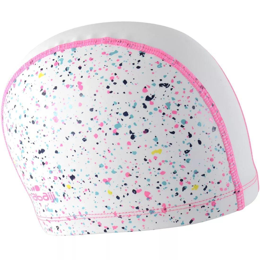 Kids Silicone Mesh Swim Cap Wozboy, Cyan, No Color, large image number 14