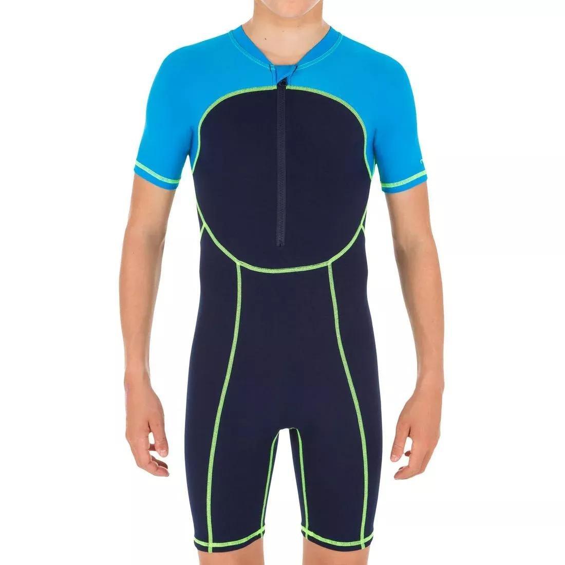Kids Boys Swimsuit Shortyswim - 100, Navy, No Color, large image number 0