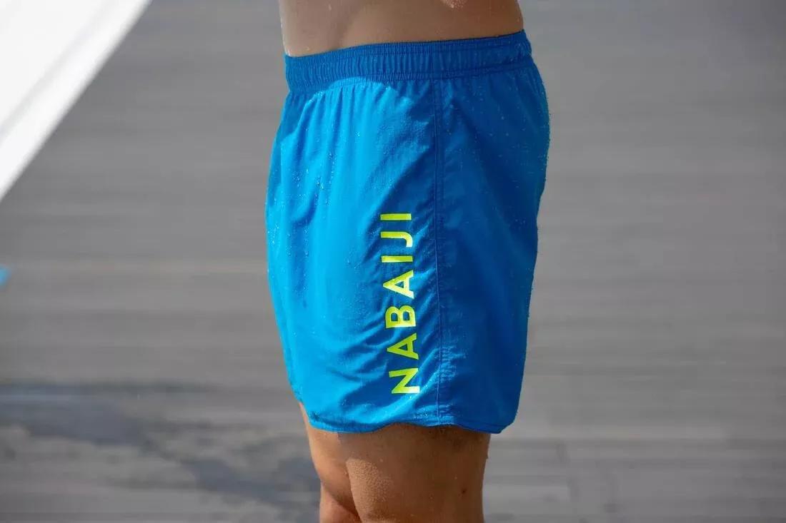 100 BASIC MEN'S SWIMMING SHORTS - LIGHT BLUE, pacific blue, No Color, large image number 7