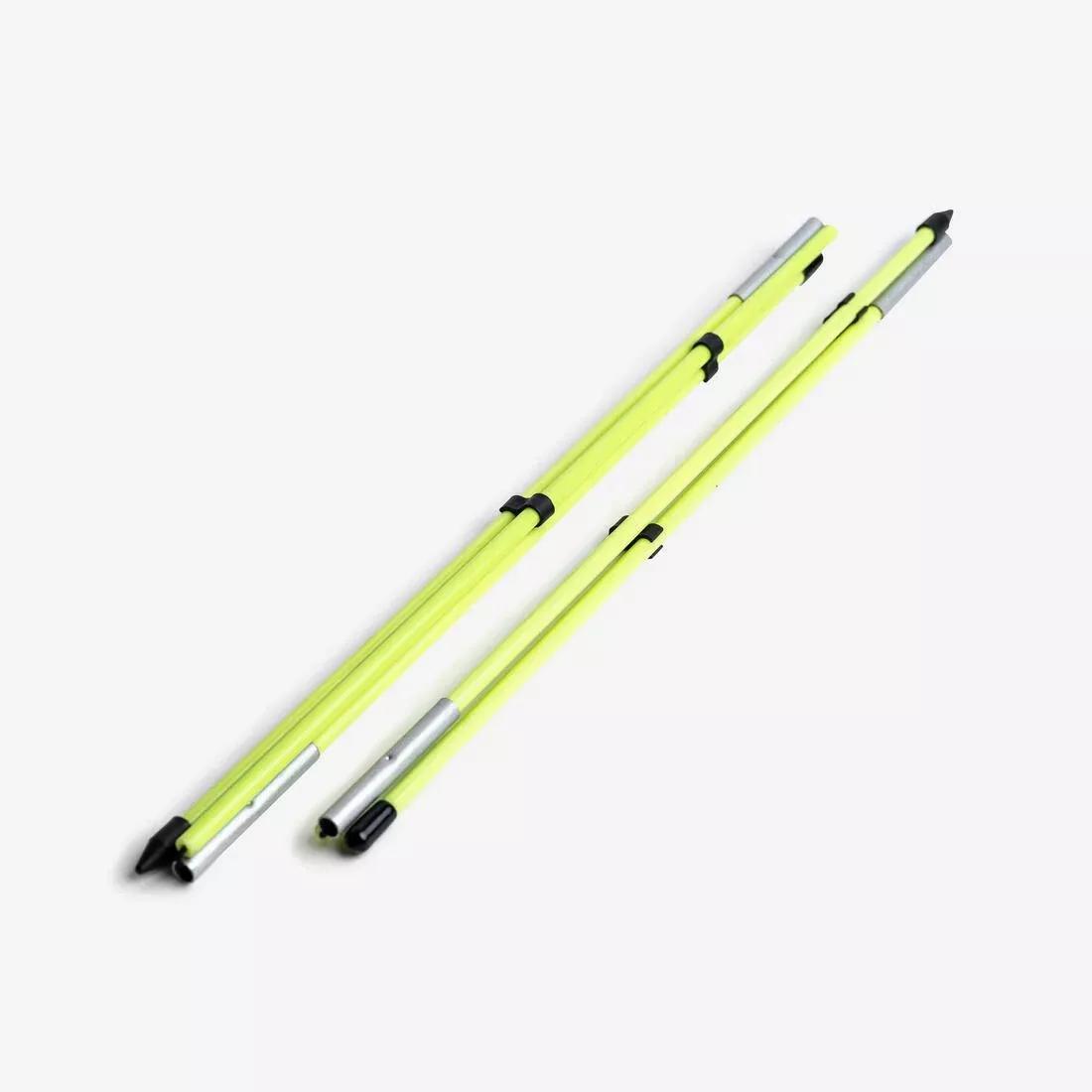 FLUO ACID YELLOW GOLF ALIGNMENT STICKS X2 - INESIS YELLOW, No Color, large image number 0
