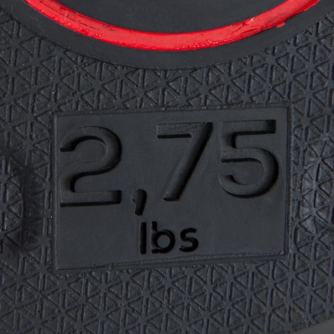 Rubber Weight Training Disc Weight, Black, No Color, large image number 3