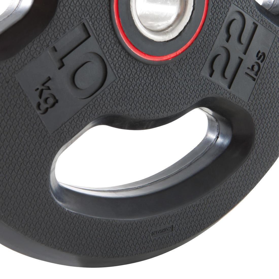 Rubber Weight Disc With Handles, Black, No Color, large image number 5