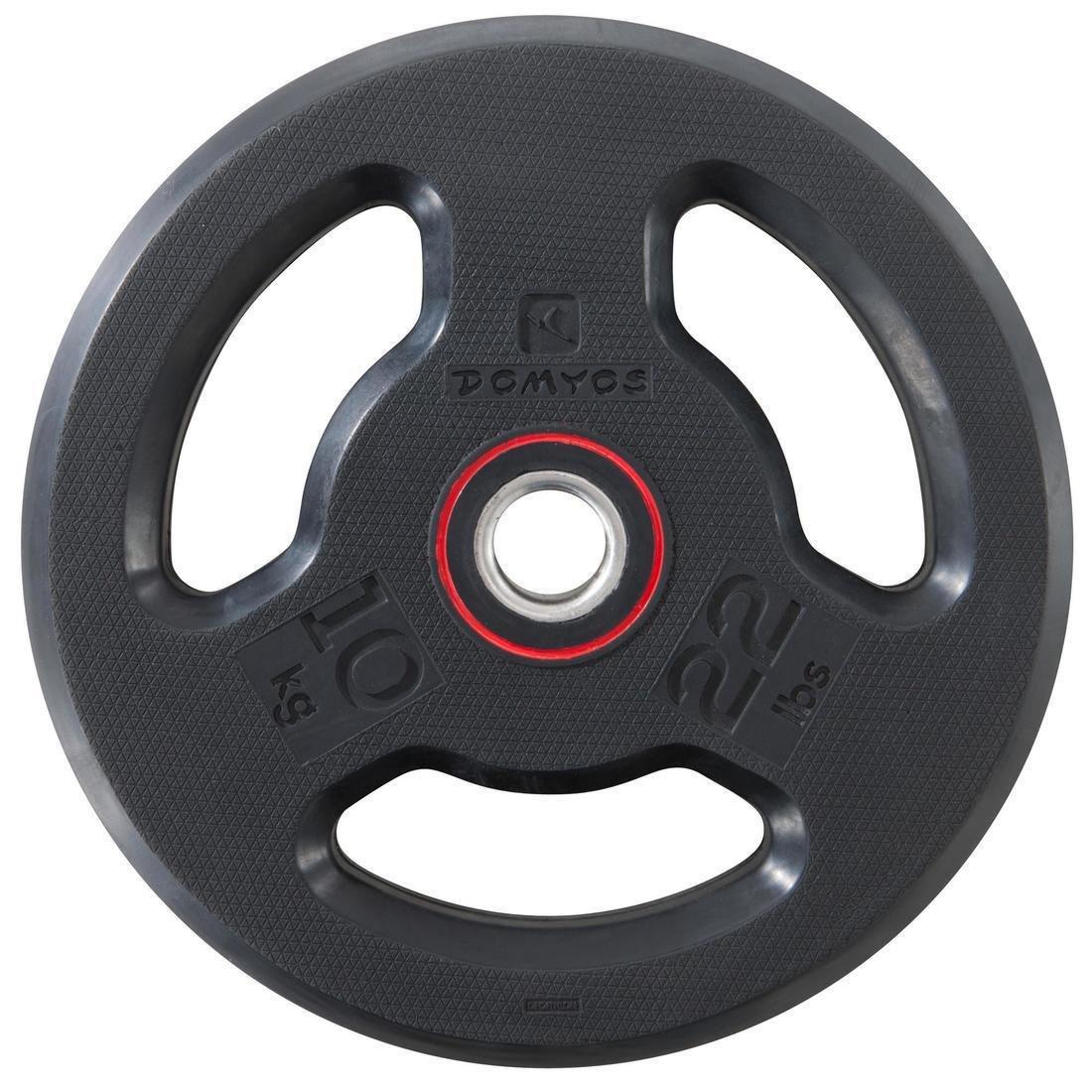 CORENGTH - Rubber Weight Disc With Handles, Black