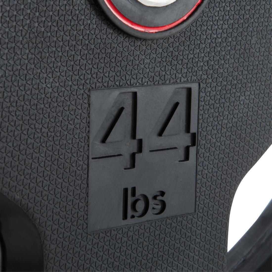 Rubber Weight Disc with Handles, Black, No Color, large image number 3