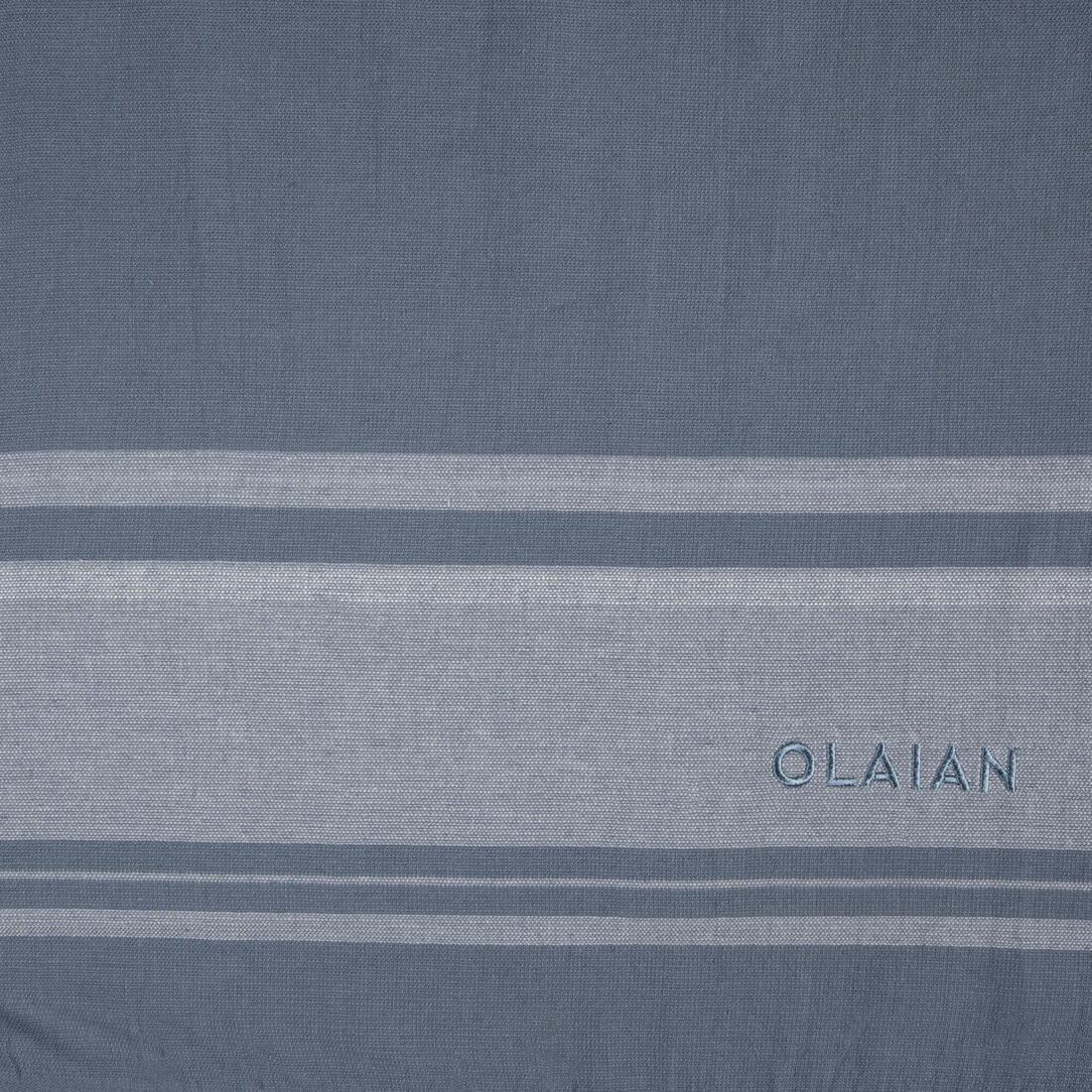 Towel FOUTA  Avorio Navy, Blue Grey, No Color, large image number 2