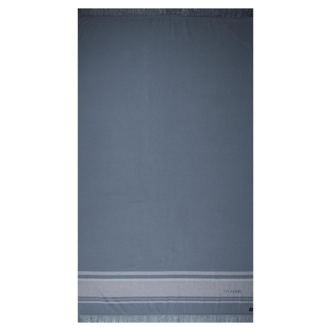 Towel FOUTA  Avorio Navy, Blue Grey, No Color, large image number 5