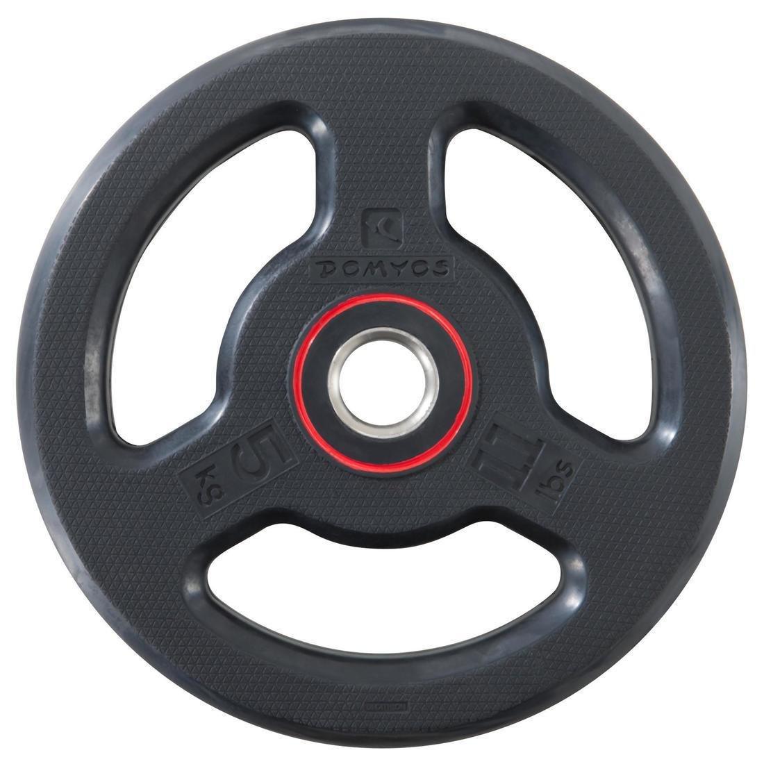 CORENGTH - Rubber Weight Disc with Handles, Black