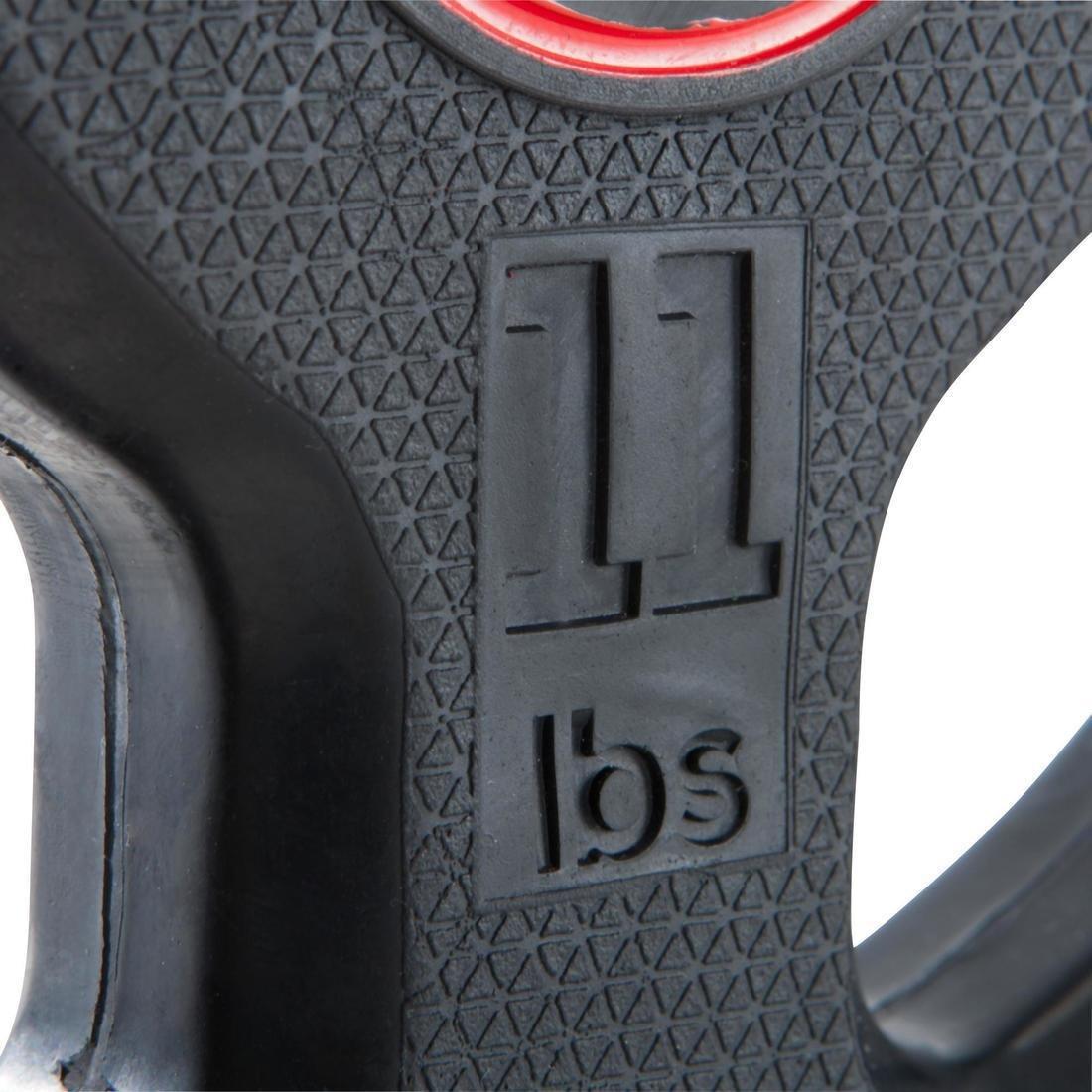 Rubber Weight Disc with Handles, Black, No Color, large image number 3