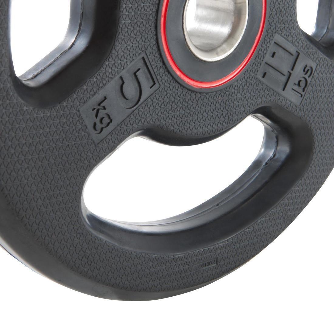 Rubber Weight Disc with Handles, Black, No Color, large image number 5