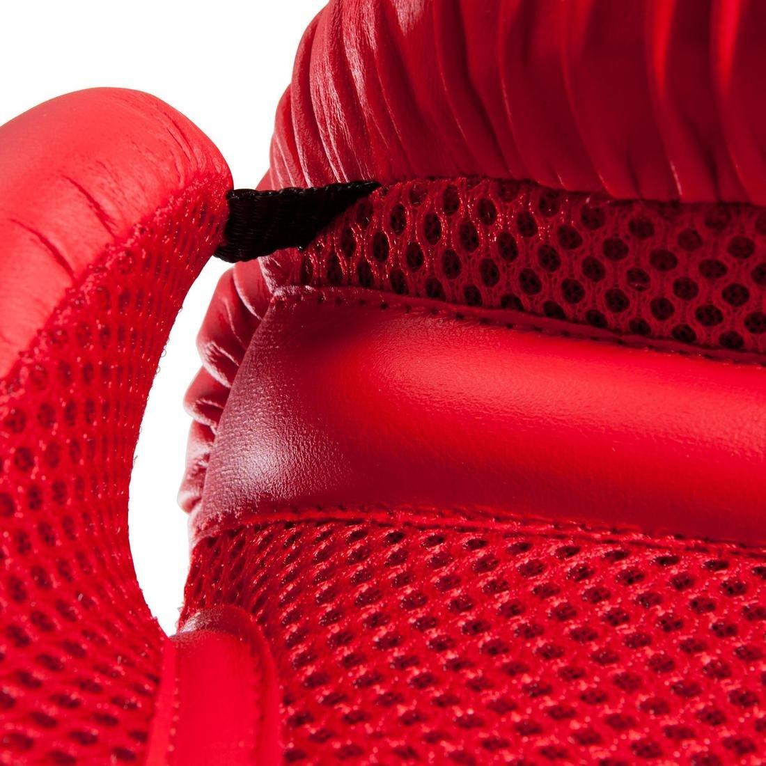 Unisex Beginner Boxing Gloves - 100, Red, No Color, large image number 7