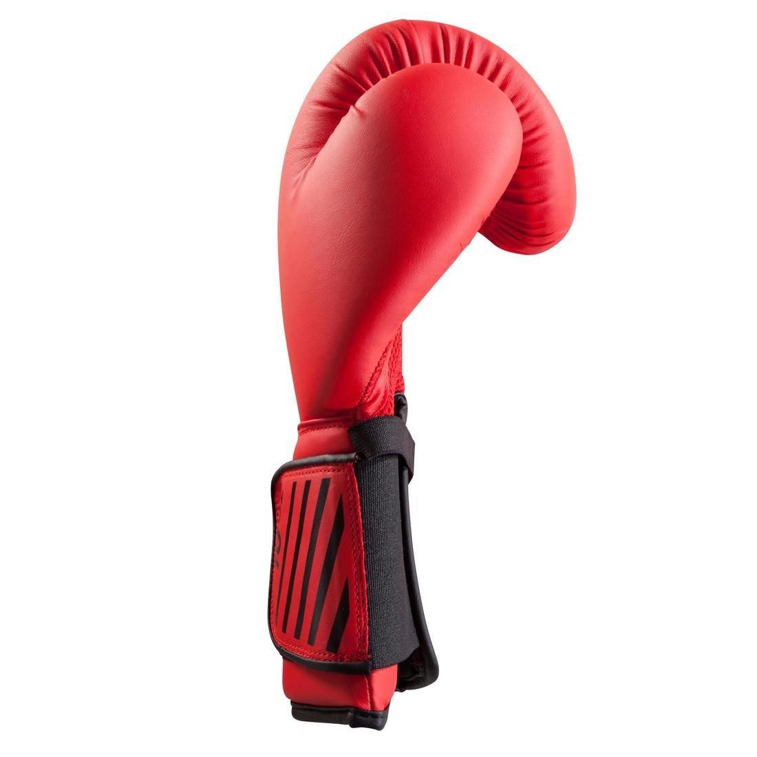 Unisex Beginner Boxing Gloves - 100, Red, No Color, large image number 8