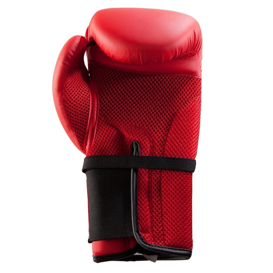 Unisex Beginner Boxing Gloves - 100, Red, No Color, large image number 10
