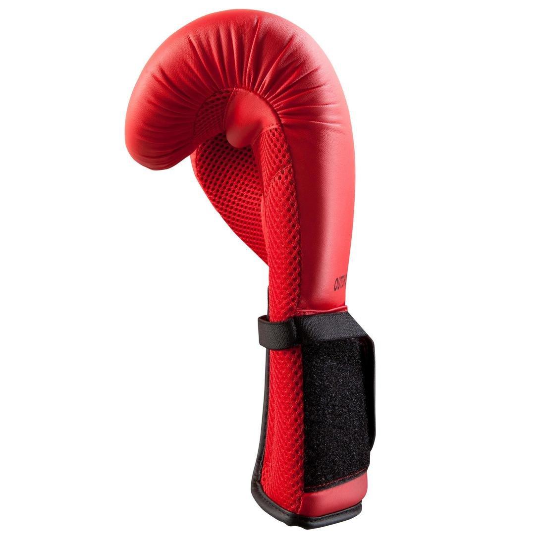 Unisex Beginner Boxing Gloves - 100, Red, No Color, large image number 12