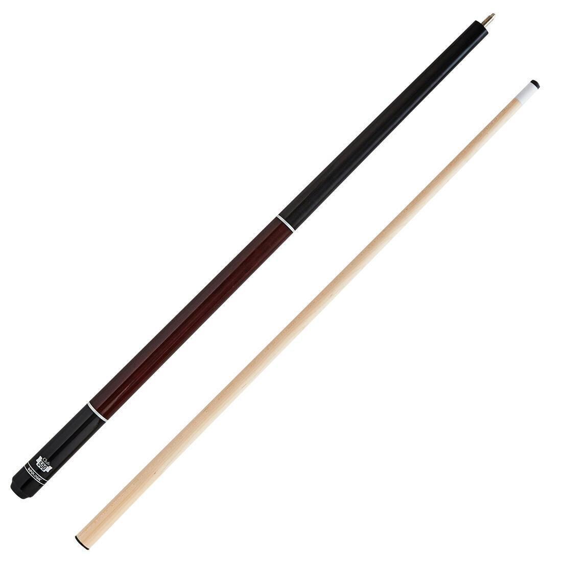 GEOLOGIC - Club 500 American Pool Cue In 2 Parts, 1/2 Jointed, Black