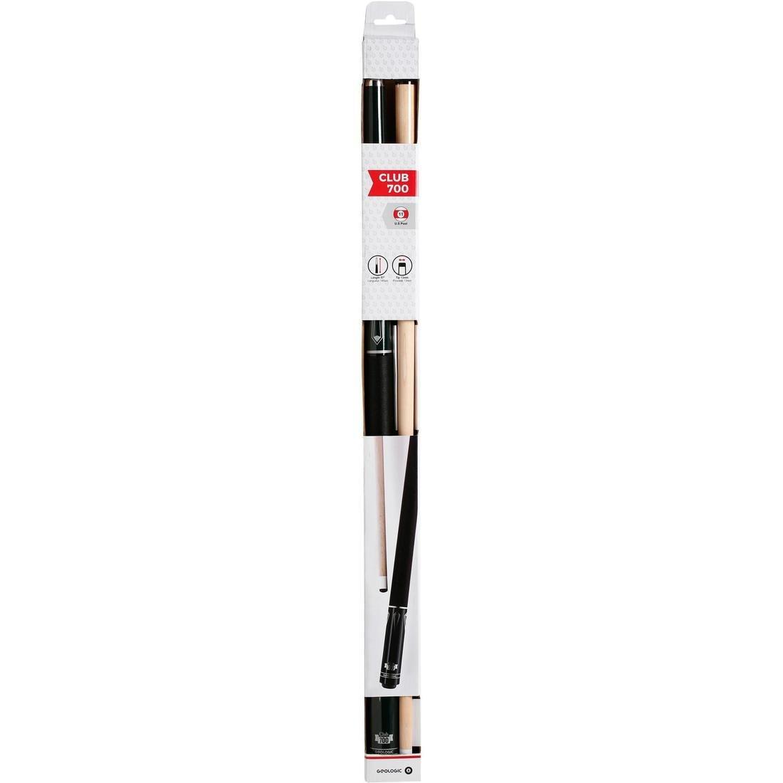 GEOLOGIC - Club 700 American Pool Cue In 2 Parts 1/2 Jointed,White