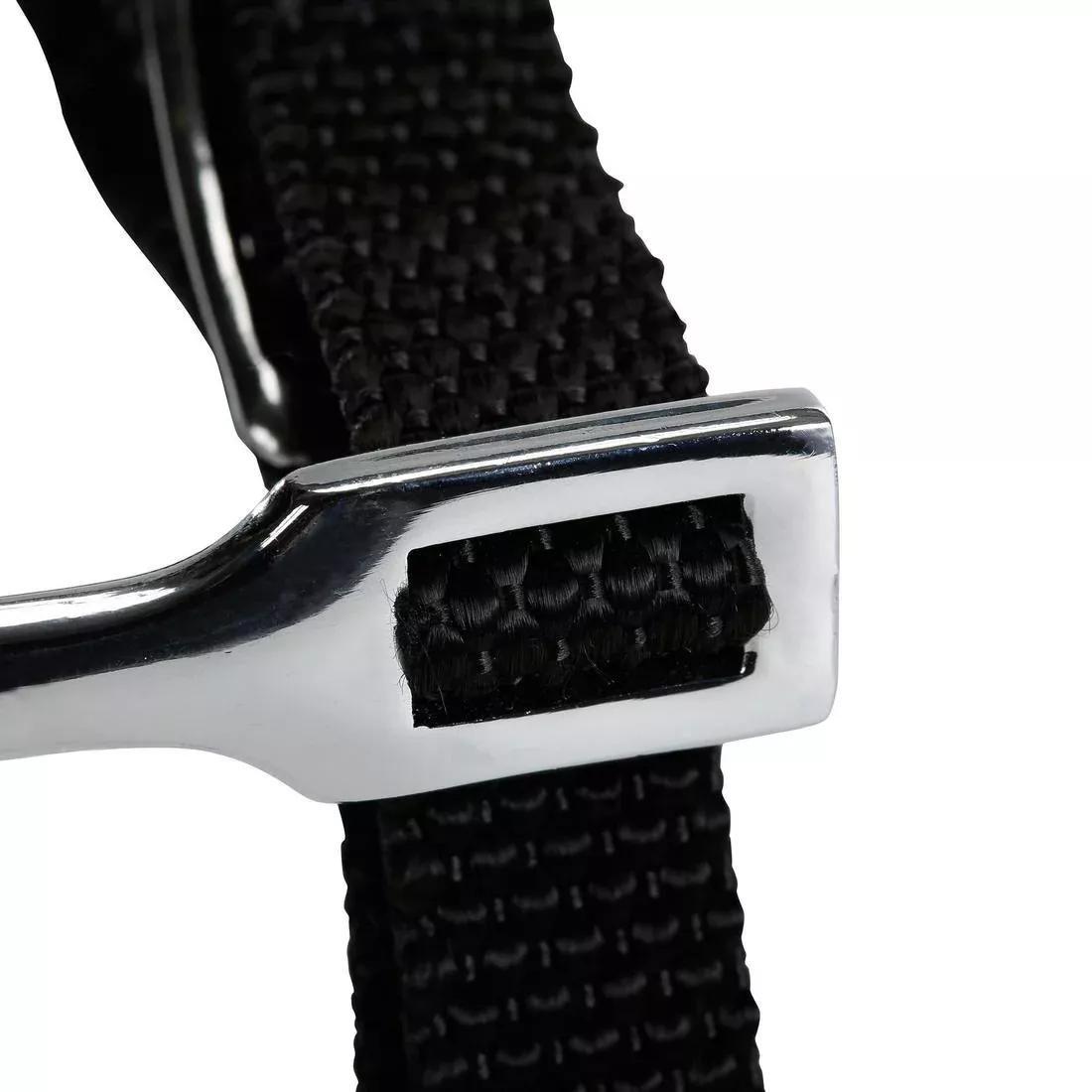 Kids' Round Tip Horse Riding Spurs + Straps 15 Mm, White, No Color, large image number 4