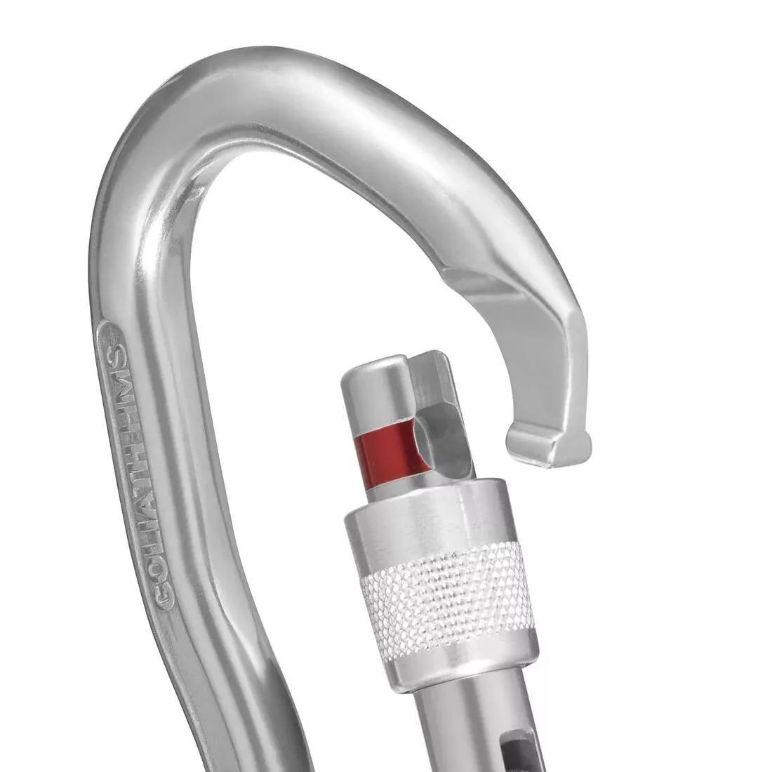 PACIFIC BLUE HMS MOUNTAINEERING AND CLIMBING SCREWGATE CARABINER GOLIATH SECURE, No Color, large image number 3