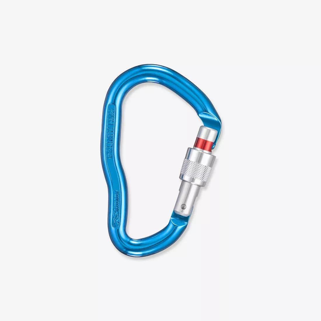 PACIFIC BLUE HMS MOUNTAINEERING AND CLIMBING SCREWGATE CARABINER GOLIATH SECURE, No Color, large image number 6