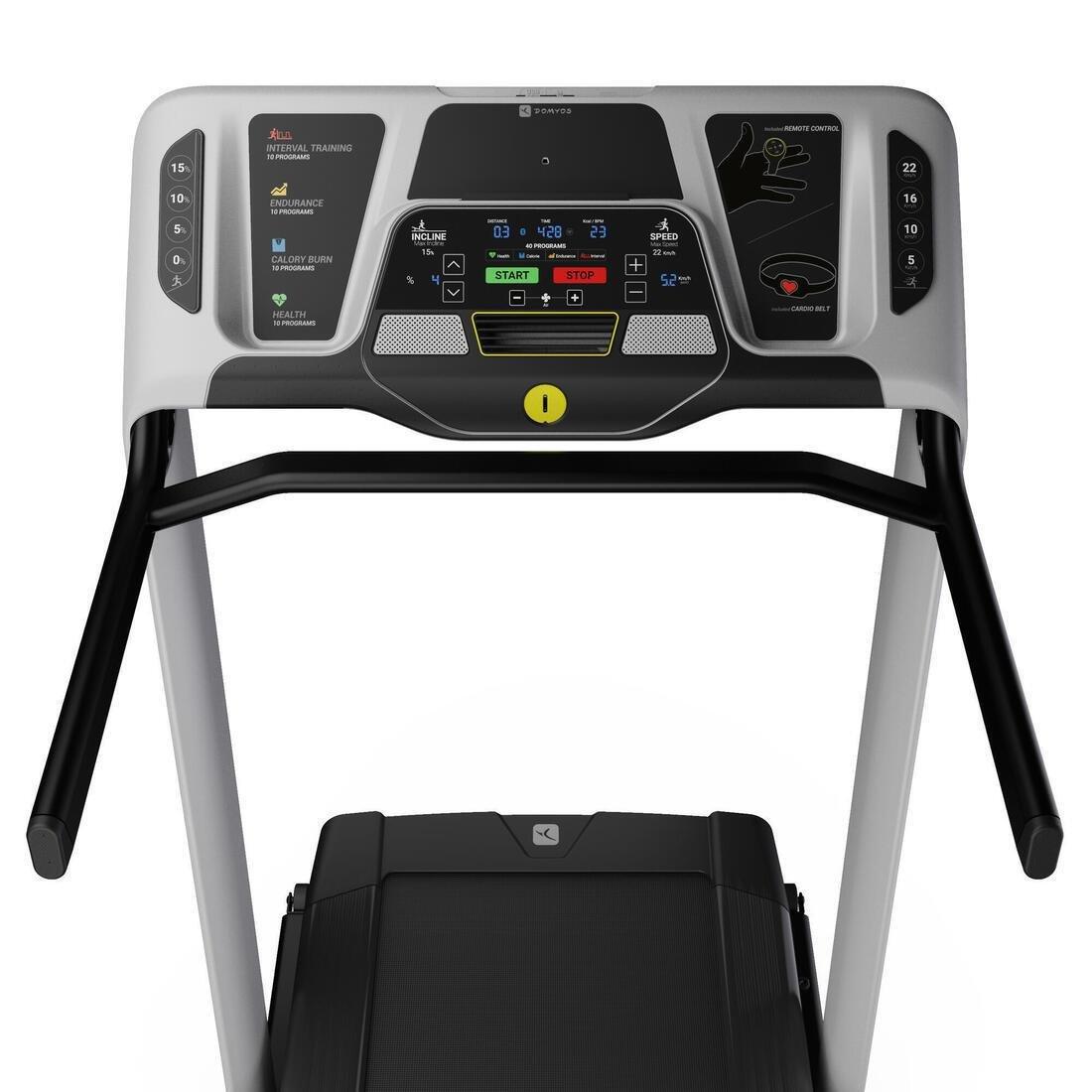 Smart Treadmill Intense Run - 22 Km/H, 51X150 Cm, Black, No Color, large image number 5