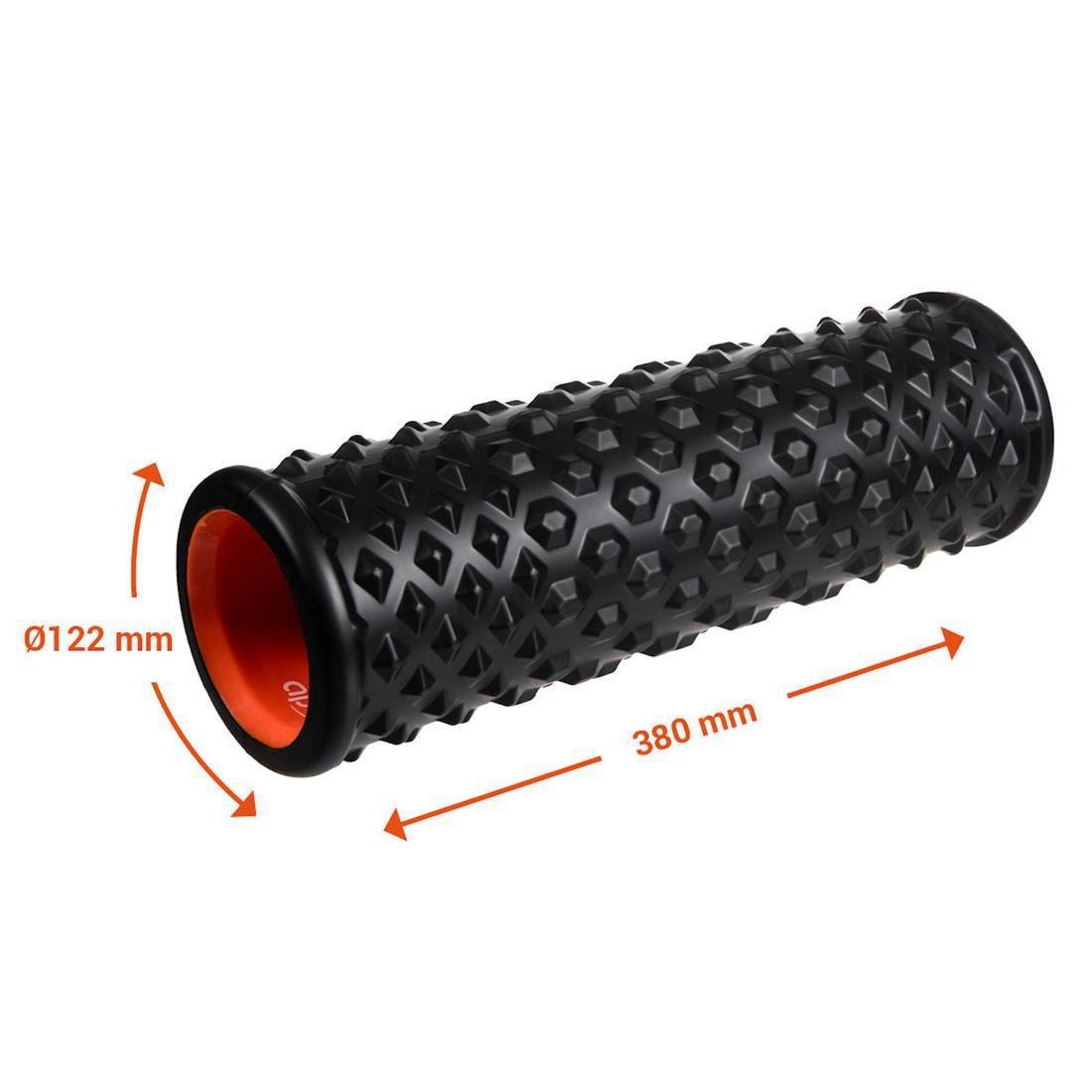 DECATHLON - 500 Hard Massage Roller / Foam Roller, Black