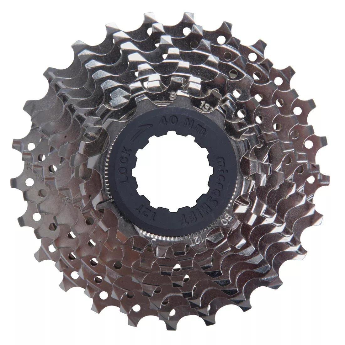 9 Speed Bike Cassette, Silver, No Color, large image number 0
