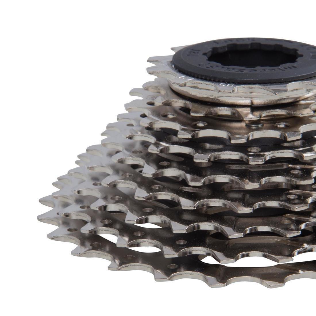 DECATHLON - 9 Speed Bike Cassette, Silver