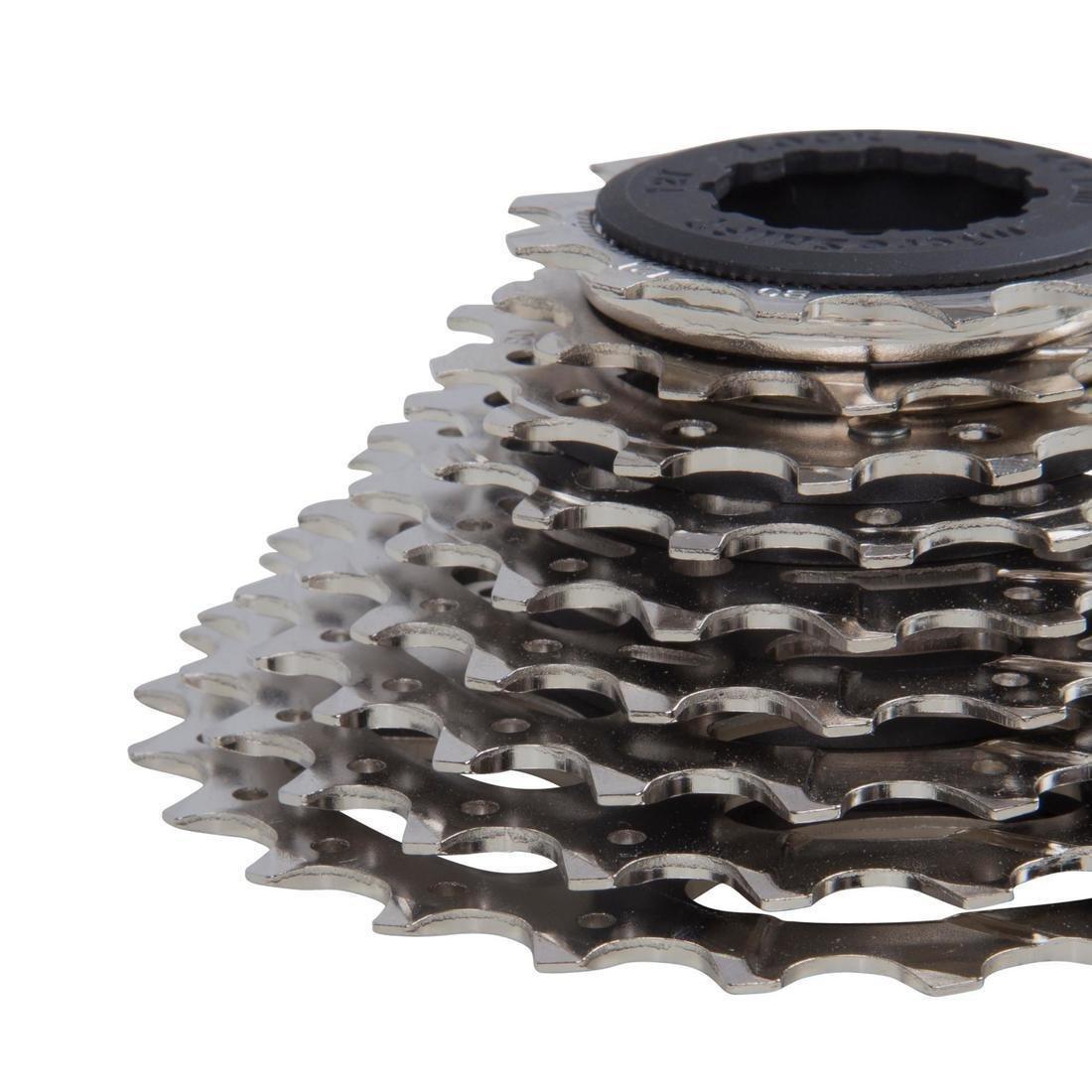 9 Speed Bike Cassette, Silver, No Color, large image number 1