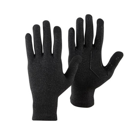 FORCLAZ - Unisex Mountain Trekking Touchscreen-Compatible Liner Gloves Trek 500, Black