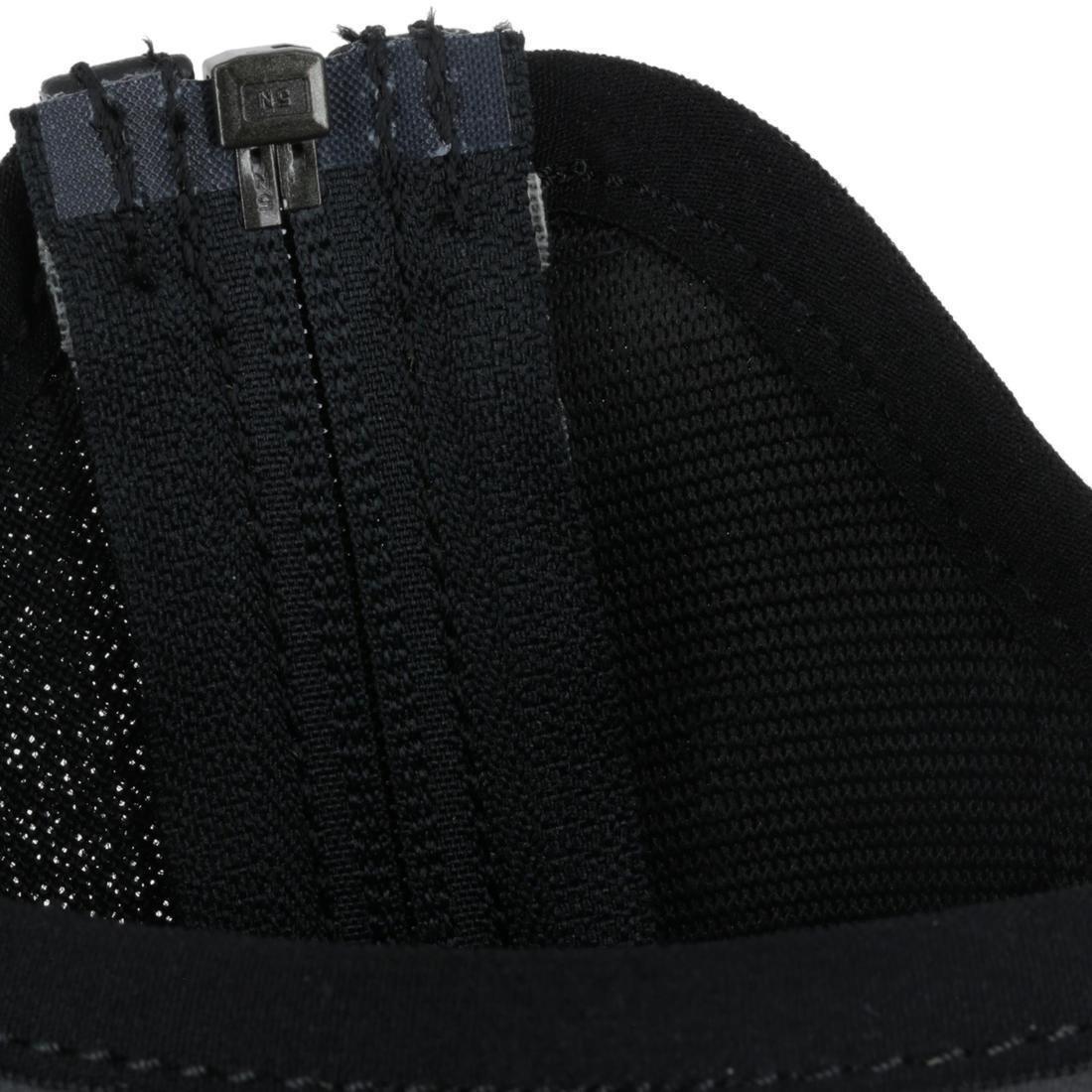 Short 100 Mesh Adult Horse Riding Half-Chaps, Black, , large image number 6