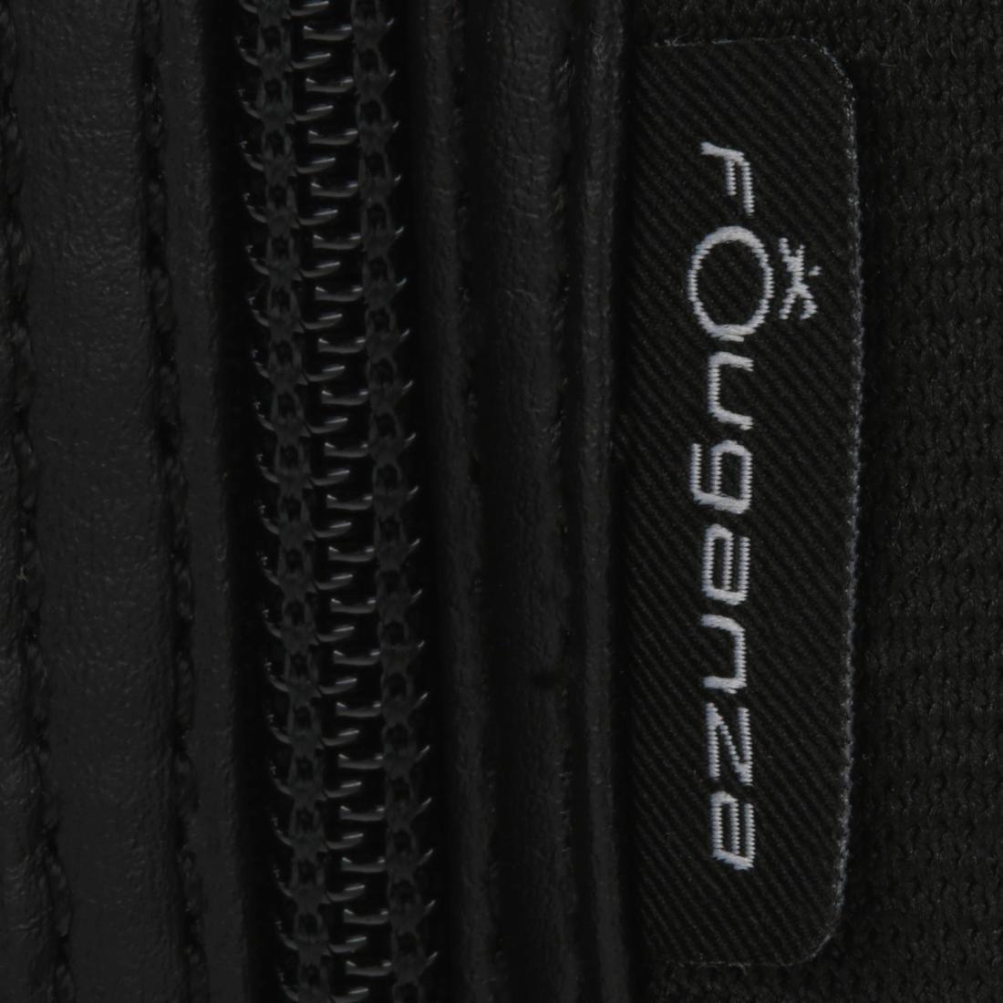 Short 100 Mesh Adult Horse Riding Half-Chaps, Black, , large image number 7