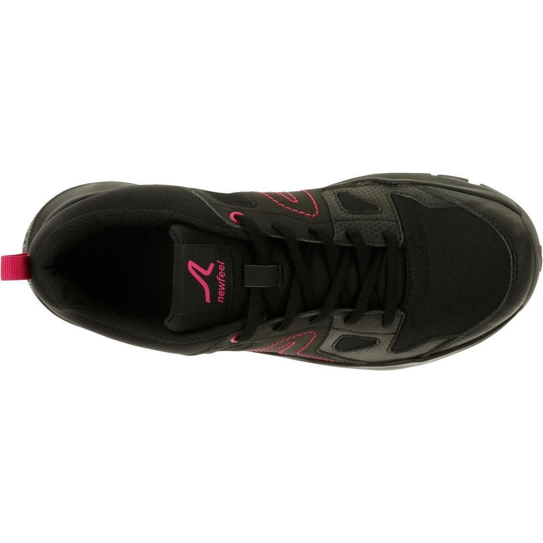 Women Active Walking Shoes - Hw 100, Black/Pink, , large image number 6