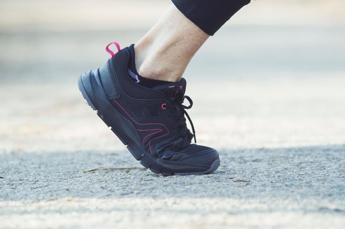 Women Active Walking Shoes - Hw 100, Black/Pink, , large image number 11