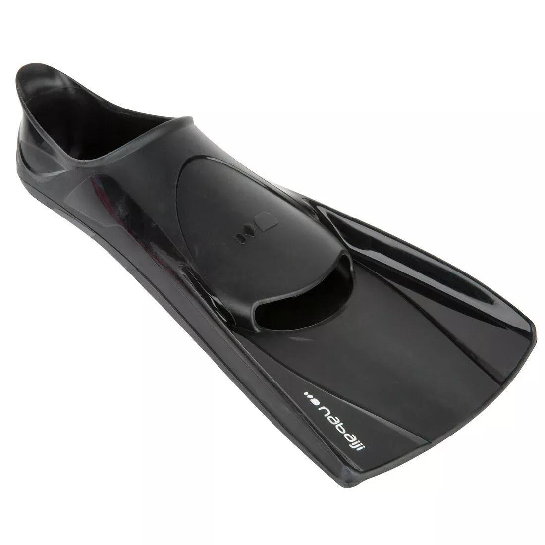 Silifins Short Swim Fins 500, Black, No Color, medium