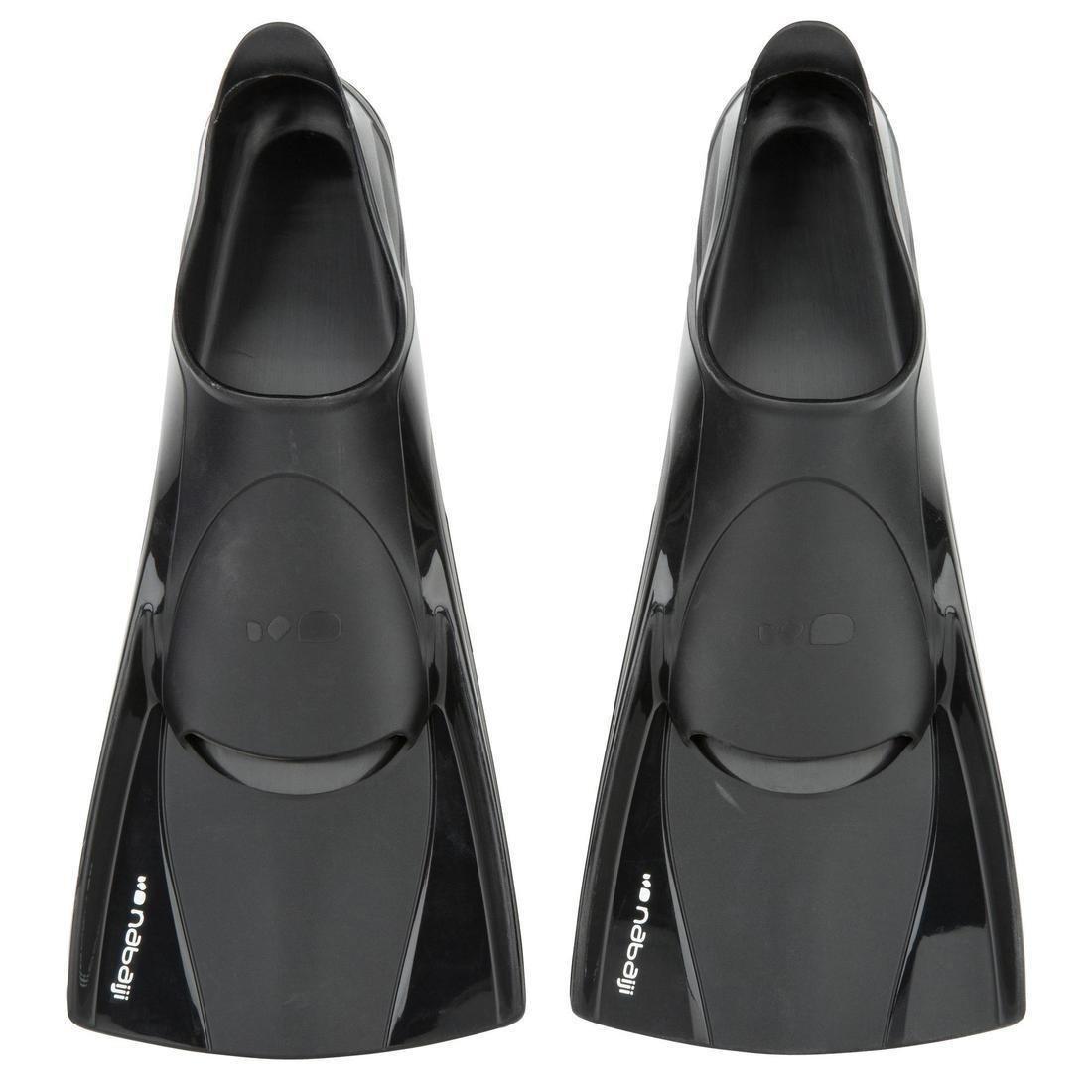 Silifins Short Swim Fins 500, Black, No Color, medium