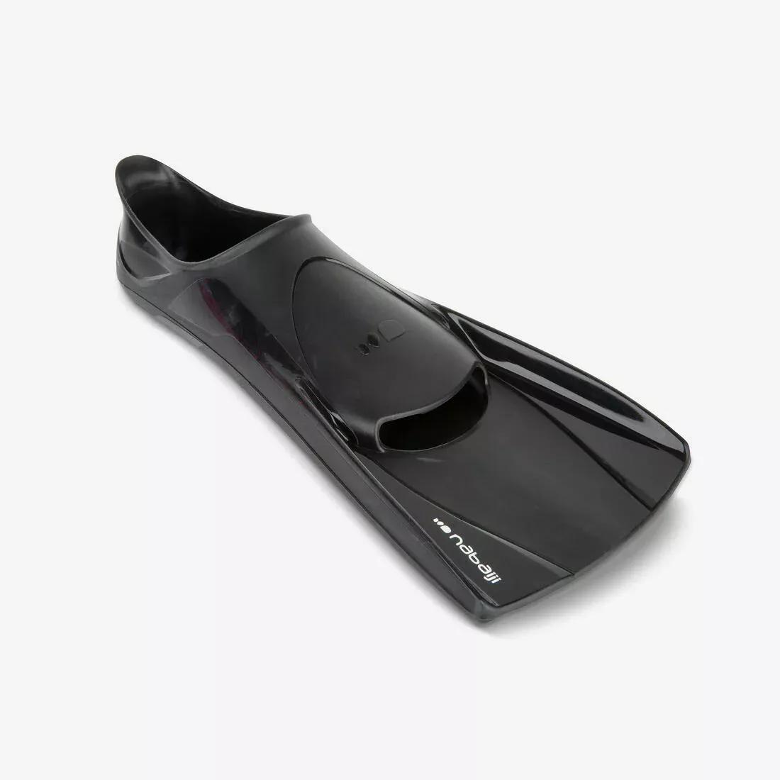 NABAIJI - Silifins Short Swim Fins 500, Black