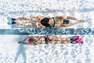 NABAIJI - Silifins Short Swim Fins 500, Black