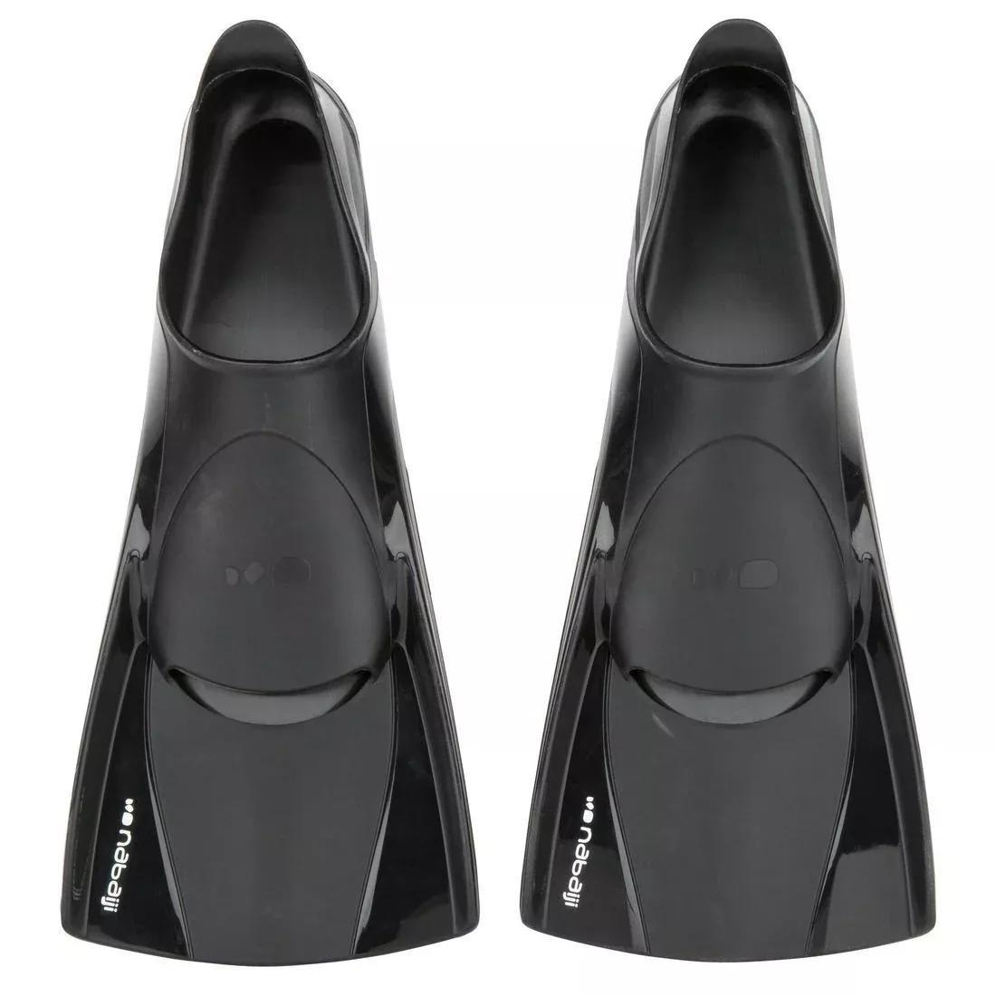 NABAIJI - Silifins Short Swim Fins 500, Black