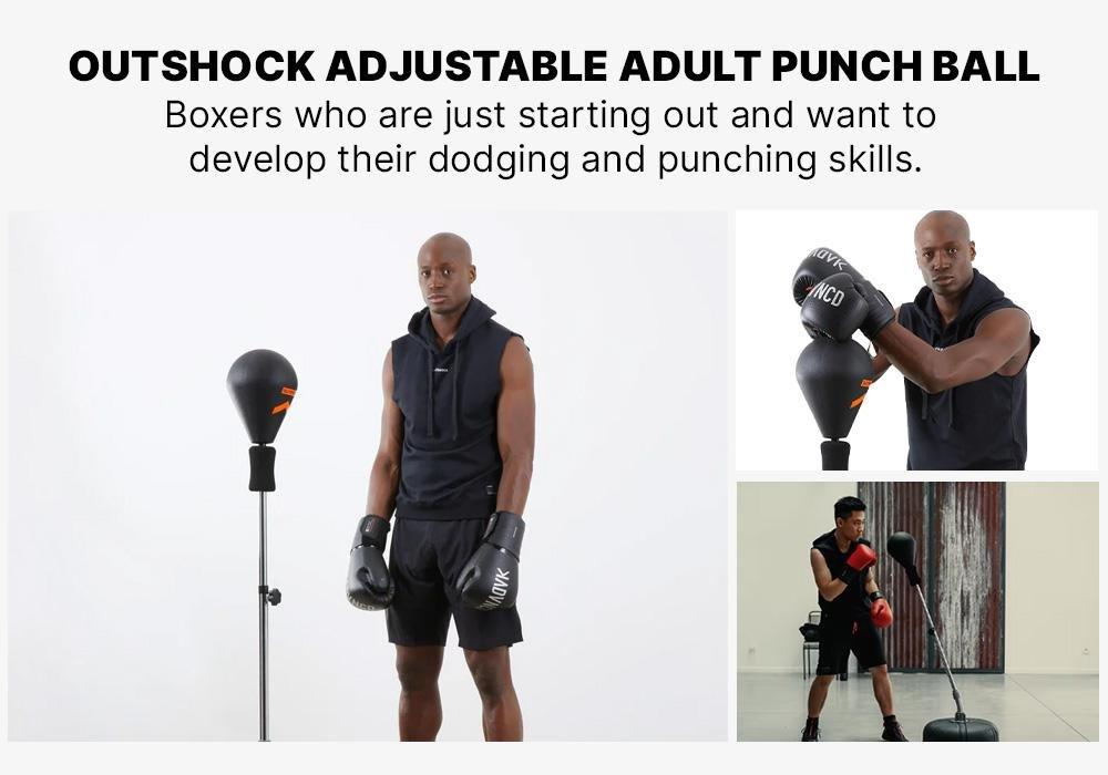 Adult  Adjustable Adult Punch Ball, Black, No Color, medium