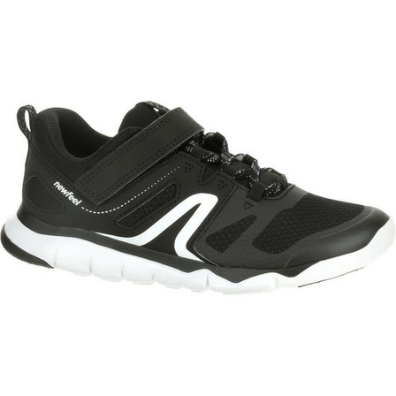 DECATHLON - Kids Unisex Breathable Rip-Tab Shoes Pw 540, Black