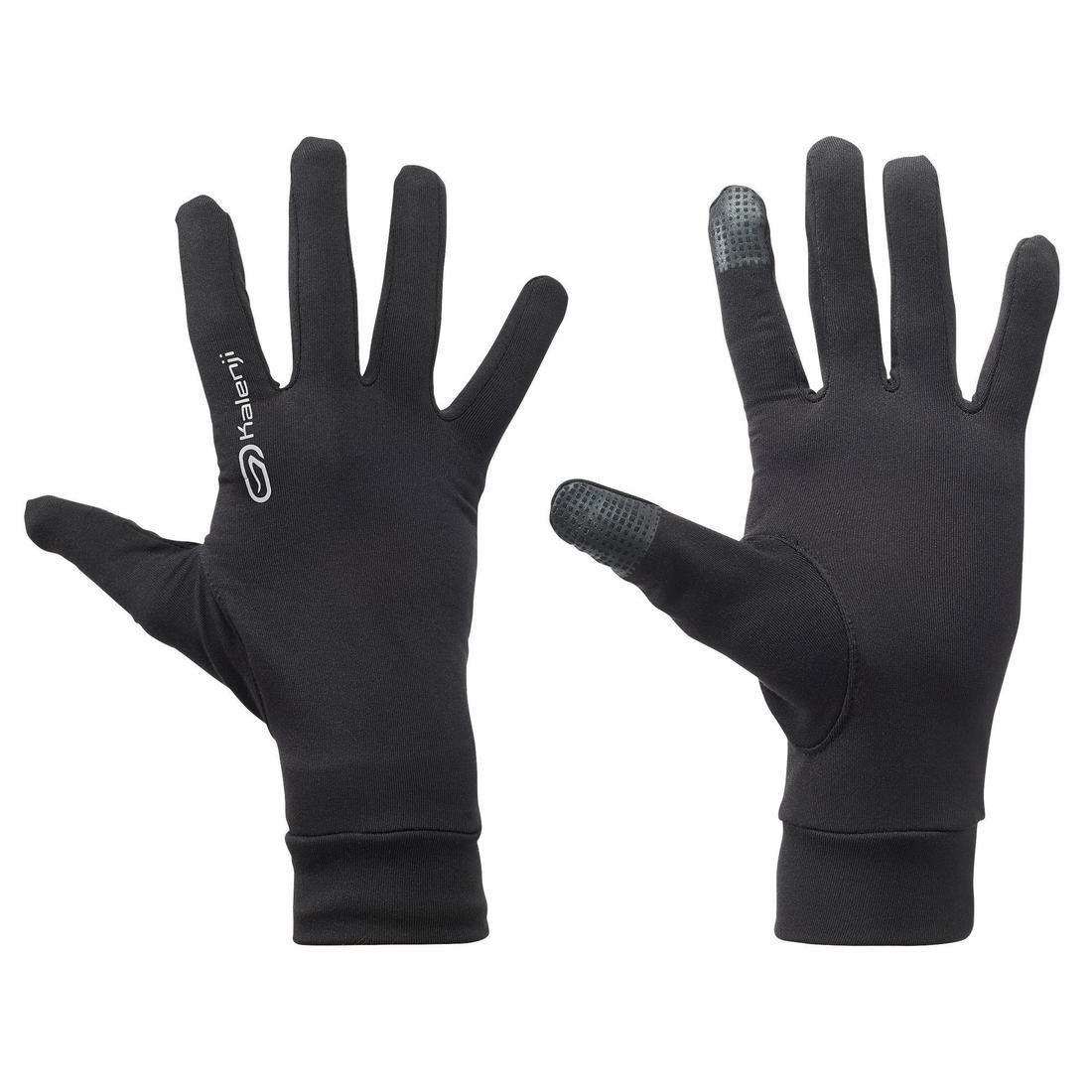 KALENJI - Tactile Running Gloves, Black