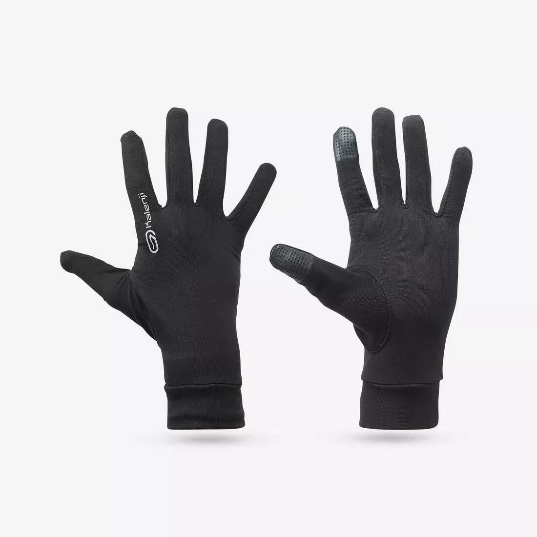 KALENJI - Tactile Running Gloves, Black