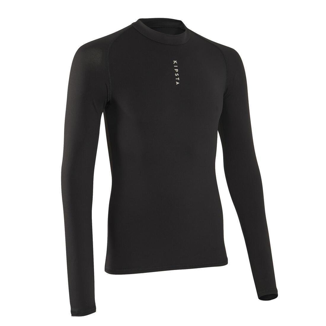 Adult Football Long-Sleeve Compression Base Layer Tight Keepdry 500 Black