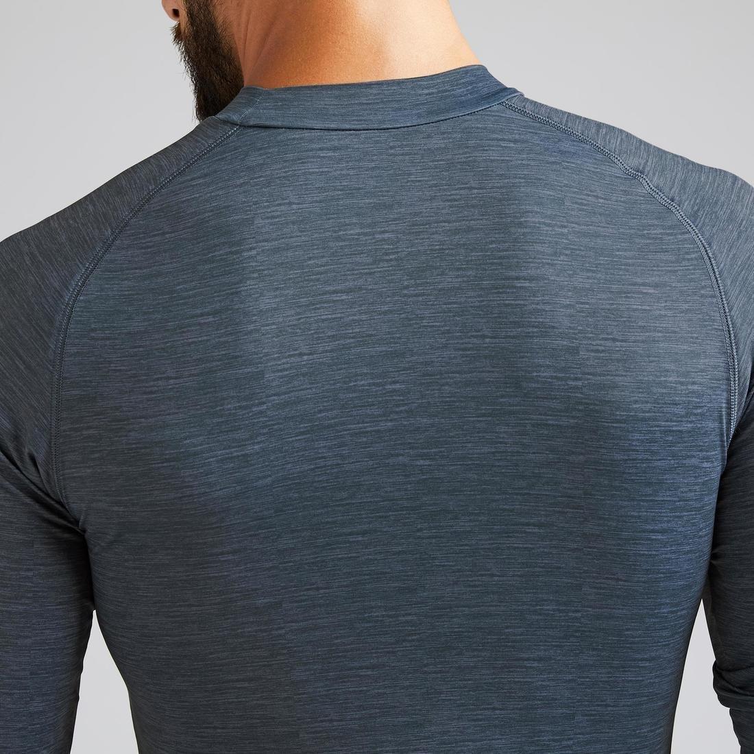 Adult Long-Sleeved Football Base Layer Top Keepdry 100, Black, , large image number 9